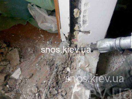 Демонтаж балконного порога 3 3